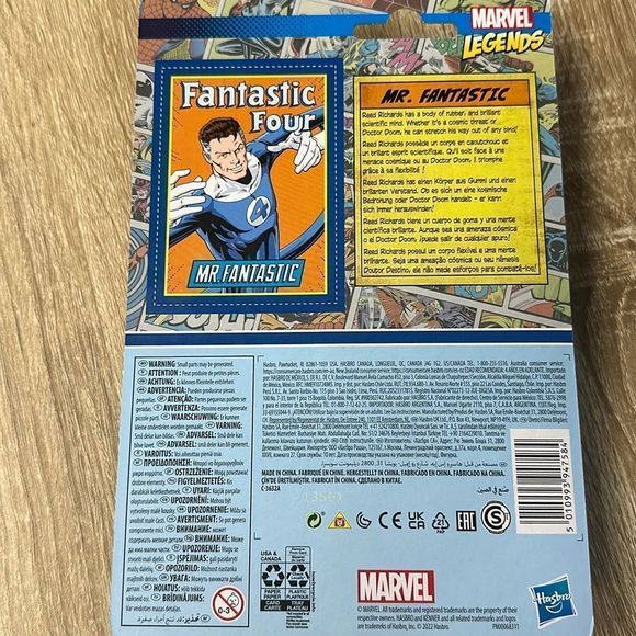 Fantastic Four “Mr Fantastic” Action Figure, Retro, Toy, Collector’s, 5” - Picture 5 of 6